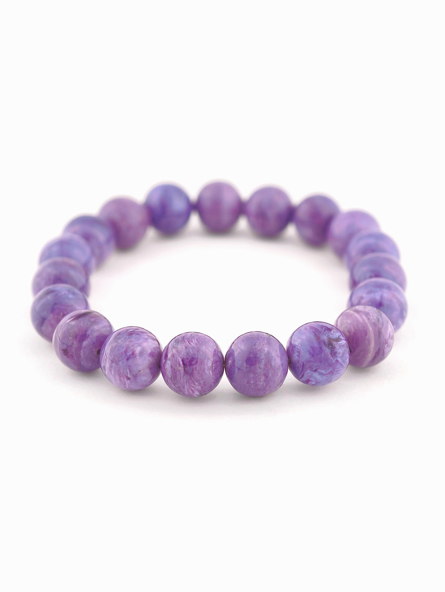 Natural Charoite Simple Style Bracelet