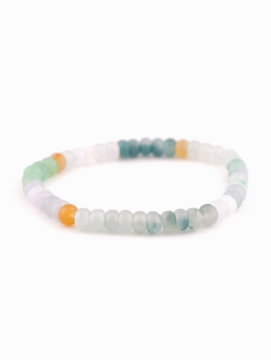 Natural Multi-Colored Jadeite Bracelet