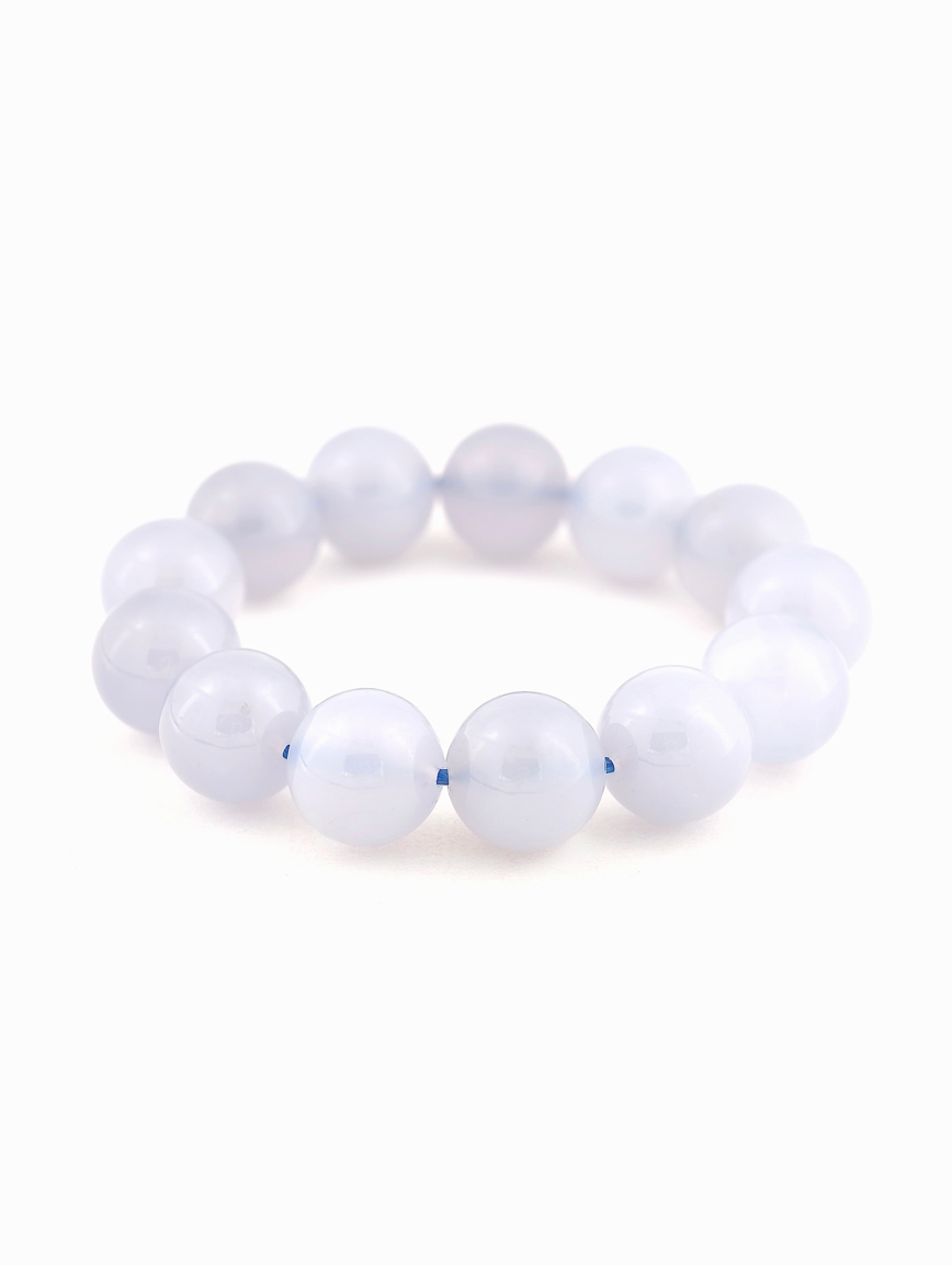 Natural Blue Chalcedony Bracelet