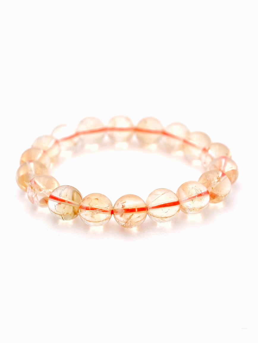 Natural Pale Yellow Citrine Bracelet 11 mm