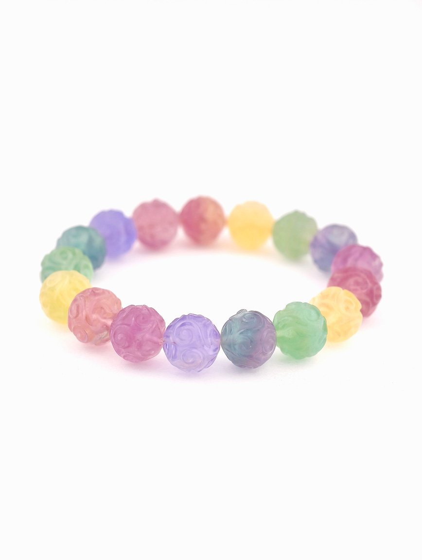 Natural Fluorite Simple Style Bracelet