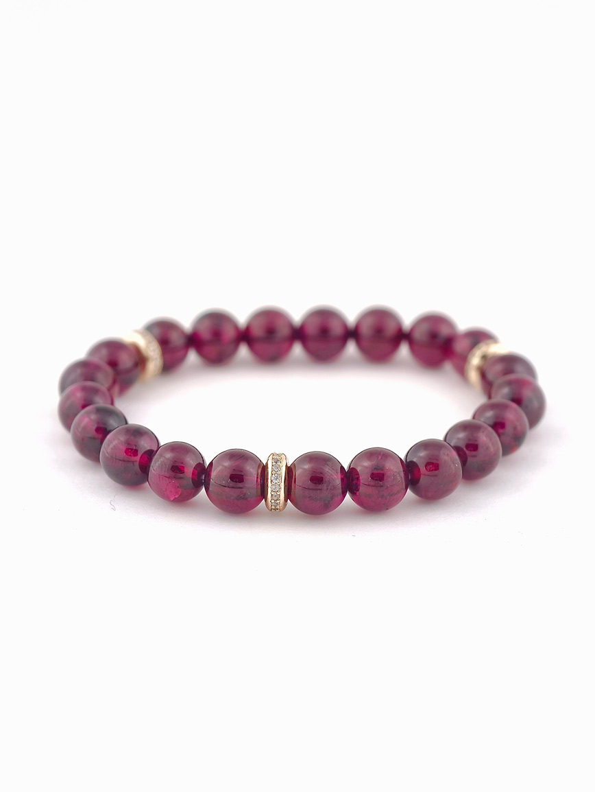 Natural Garnet Exquisite Style Bracelet