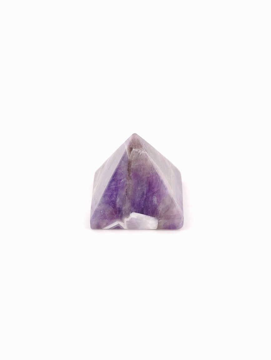 Natural Amethyst Pyramid Ornament