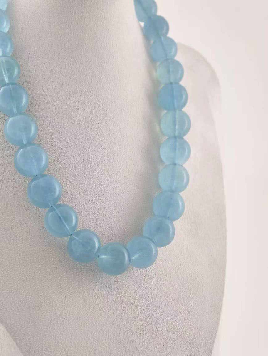 Top-grade Natural Aquamarine Necklace